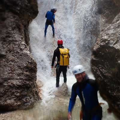 Soca-river-canyoning-big-waterfall